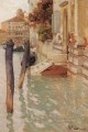On The Grand Canal impressionism Norwegian landscape Frits Thaulow Venice